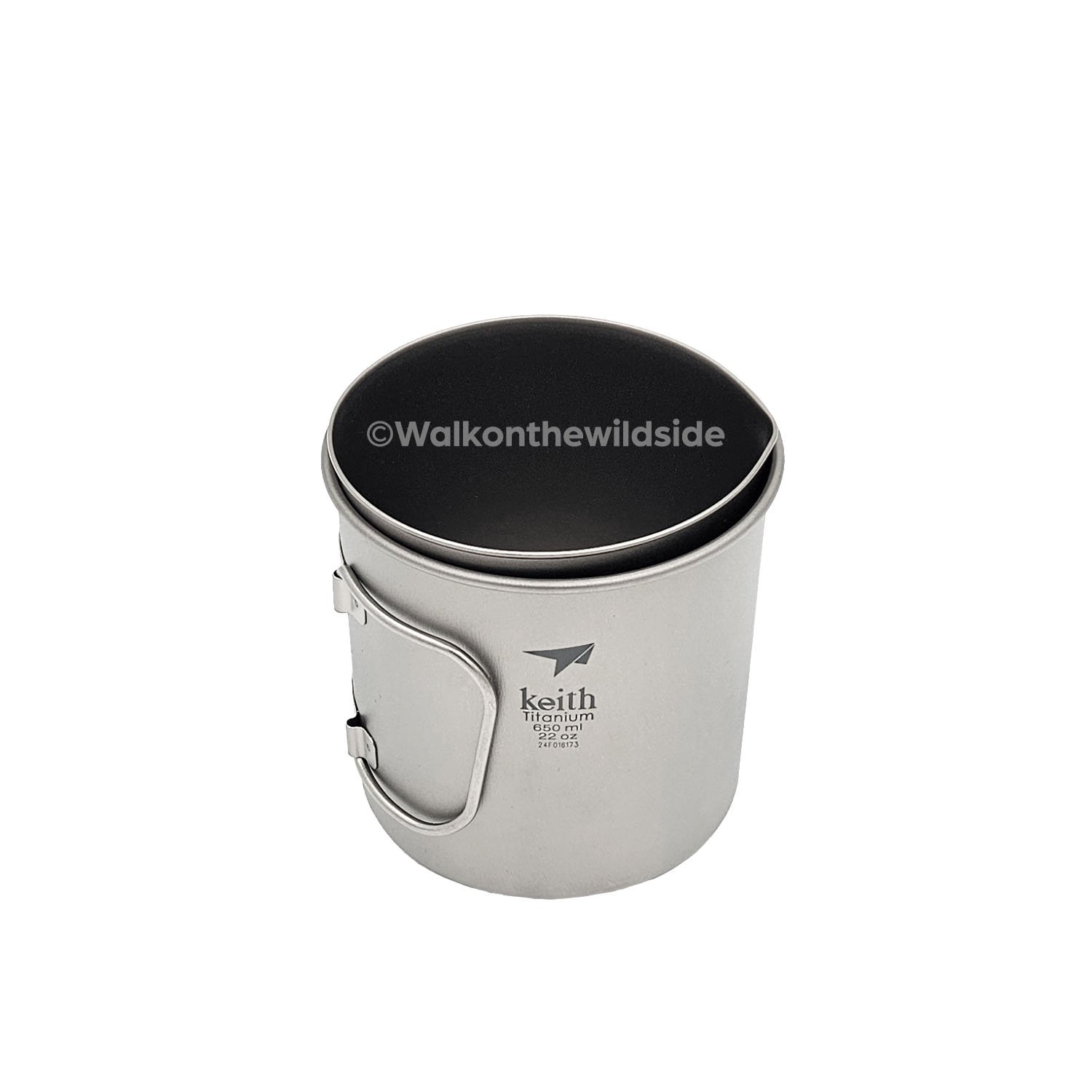 Keith Titanium 650 ml Topf mit Evernew Solo Pot NH darin